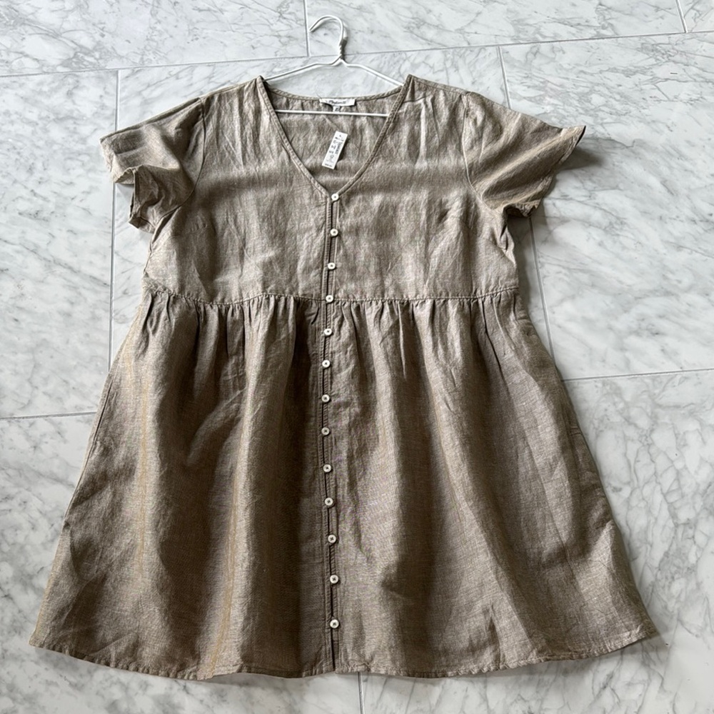 Madwell linen dress xl